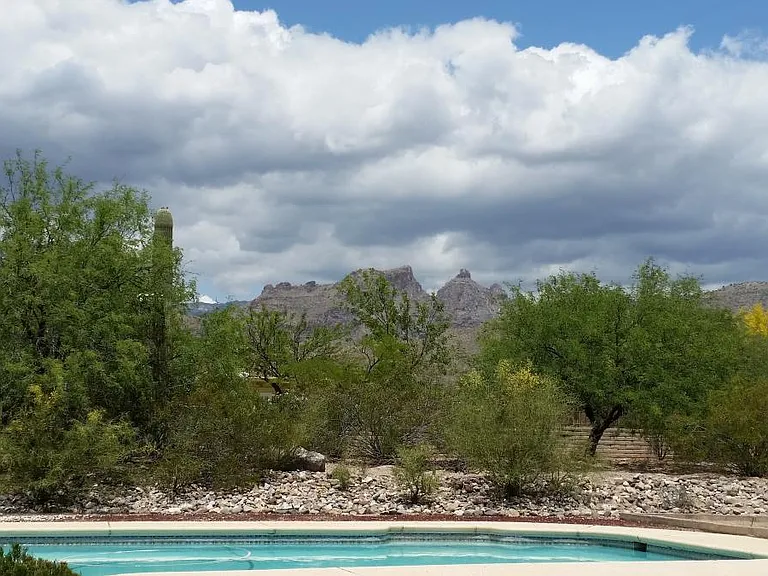 Swimming pool with spectacular mountain view