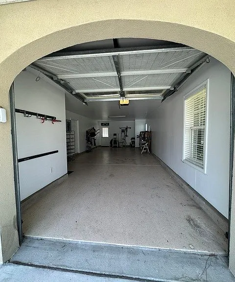 Large Garage, fits 2 vehicles back to back.