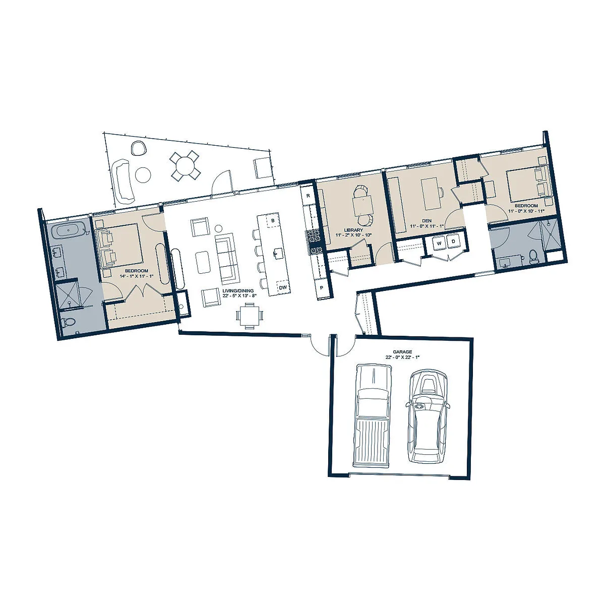 Floor plan D1