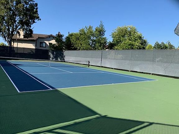 One of three tennis courts
