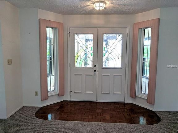 Double door entry with Decorative Glass windows