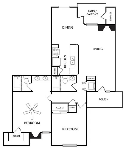 Floor plan B3