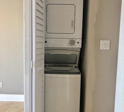 Laundry in unit.