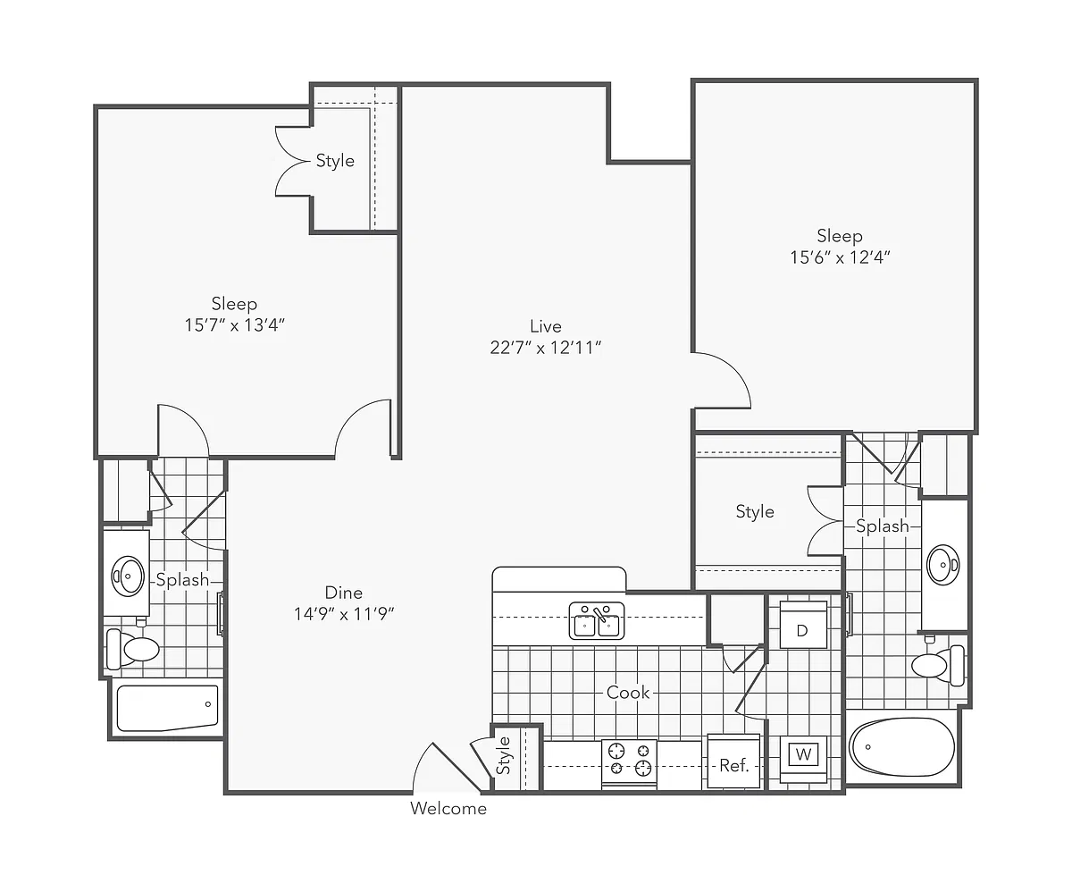 Floor plan Staring XL