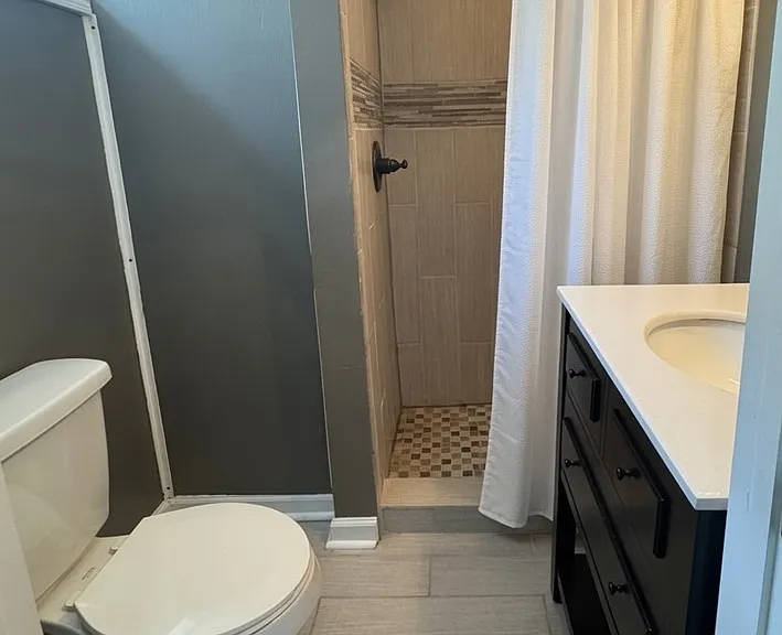 Basement bathroom