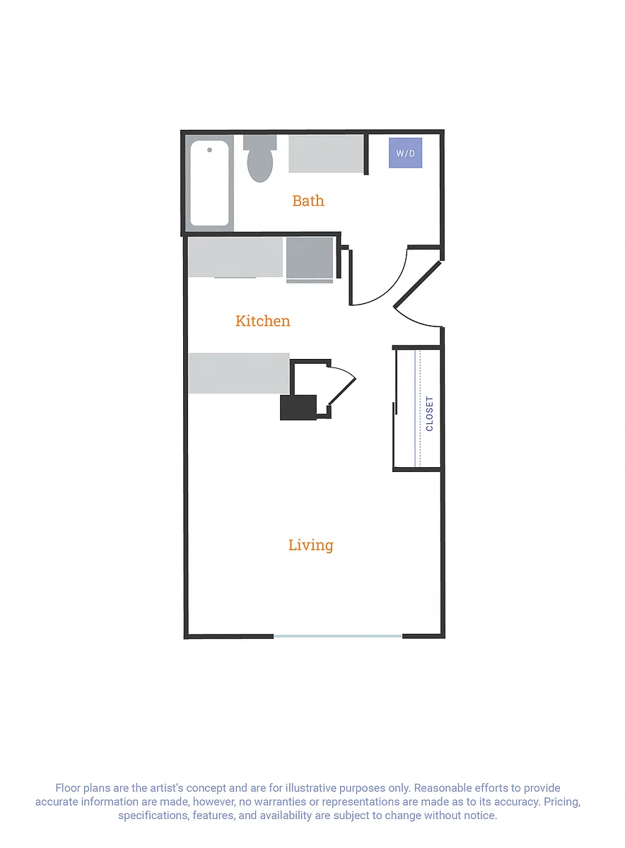 Floor plan Studio A