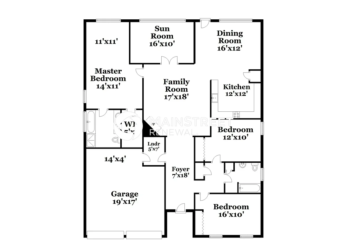 Floor Plan - 1826 Temple Park Dr