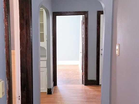 Hall from dining room to bathroom and kitchen
