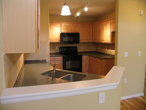 Kitchen with granite counter