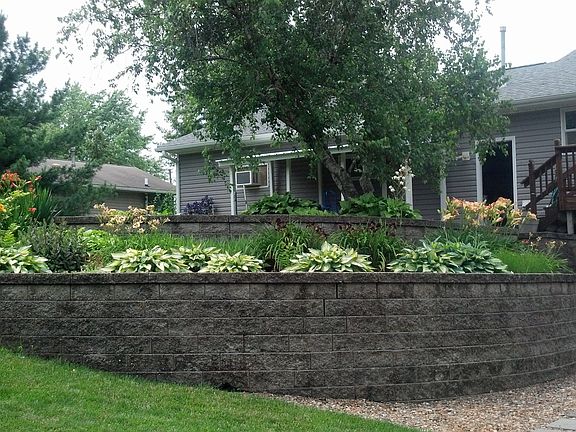 summer view of terraced gard