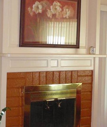 Custom fireplace mantle