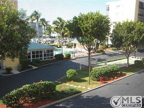 View from Front Towards Pool, Clubhouse, Shuffleboard Court