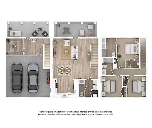 Floor plan Cottage C2 + Den