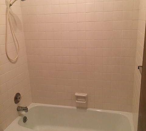 One of the two upstairs bathrooms 