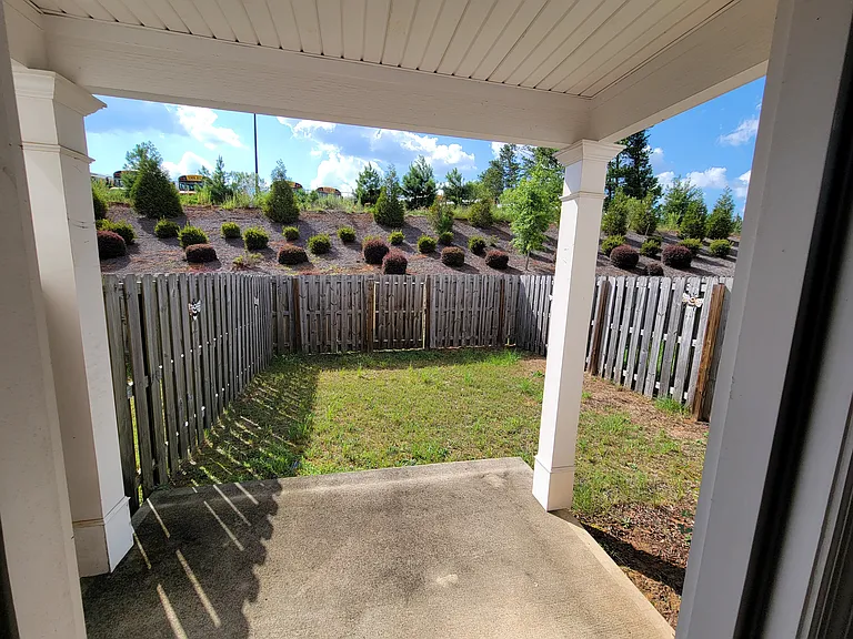 Rear patio