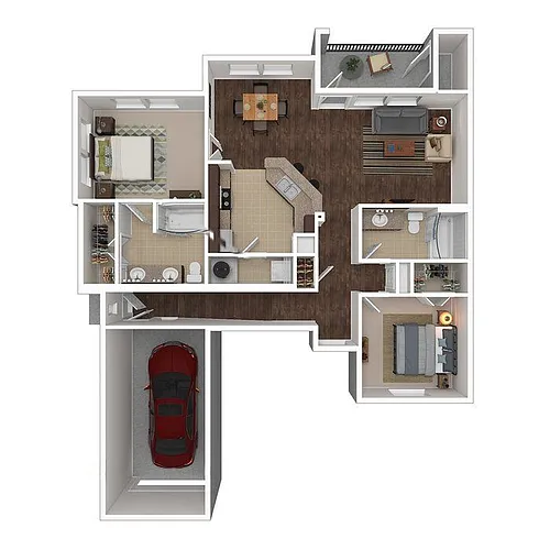 Floor plan B2-Townhome