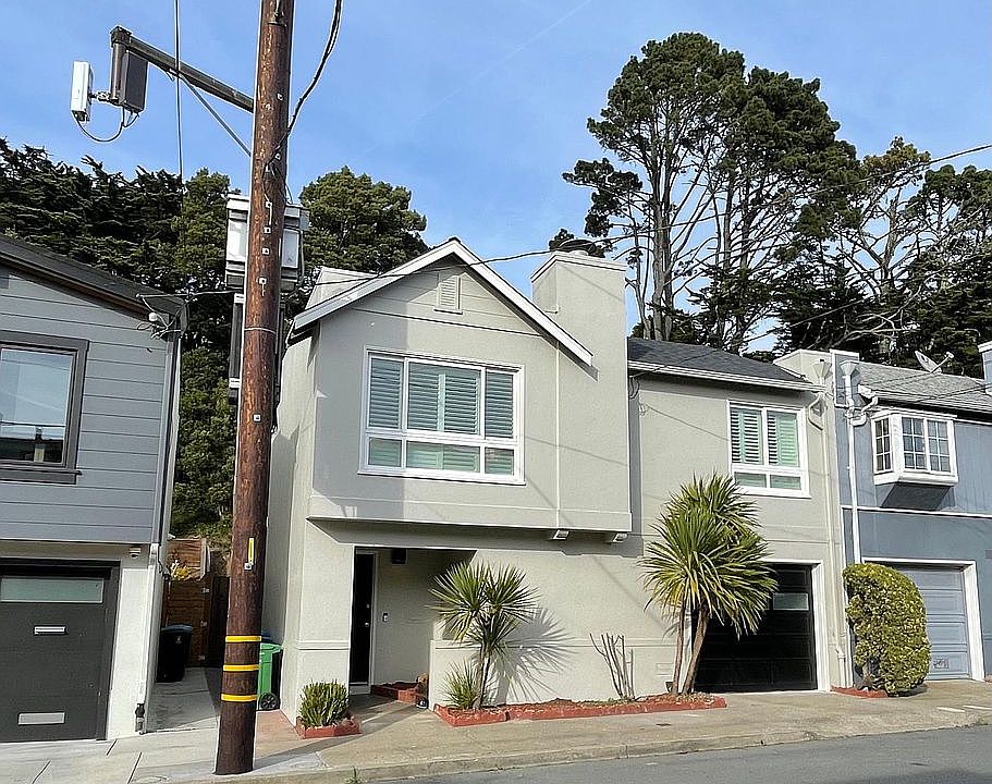Street view with brand-new exterior paint