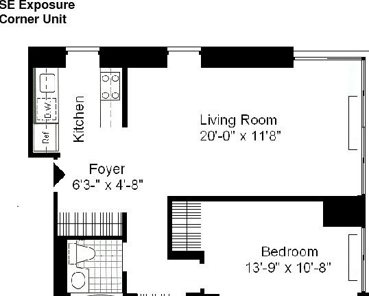 2nd image of 235 W 48th St APT 15D