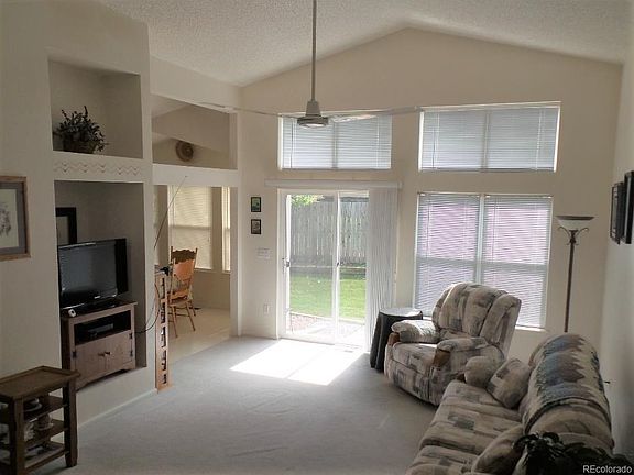 Spacious Living Room with Vaulted Ceiling
