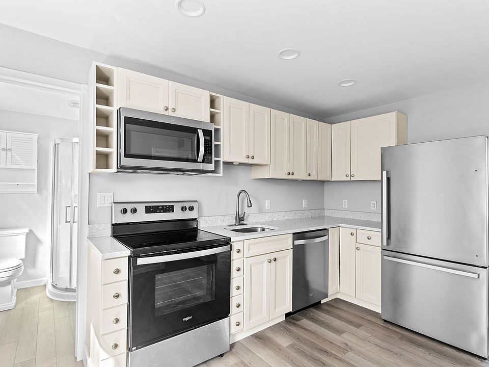Newly updated kitchen with stainless steel appliances