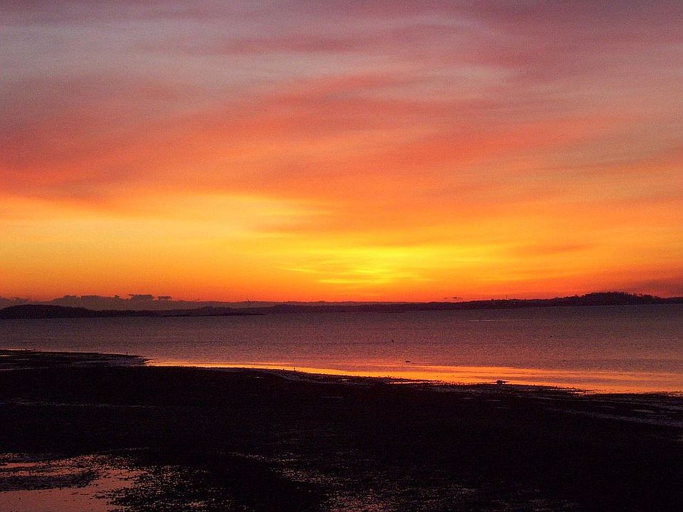 Beautiful sunset just steps from the house! 