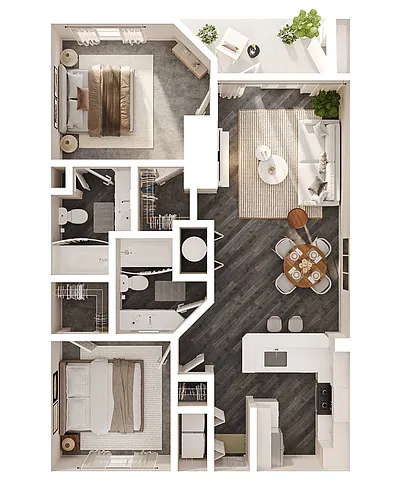Floor plan 2A - The Daniel