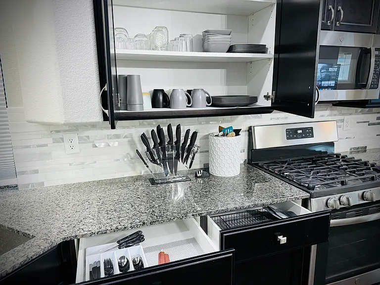 Each drawer has the basics for you.