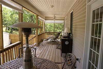 Large covered porch
