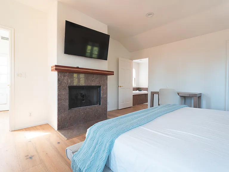 Master bedroom with TV