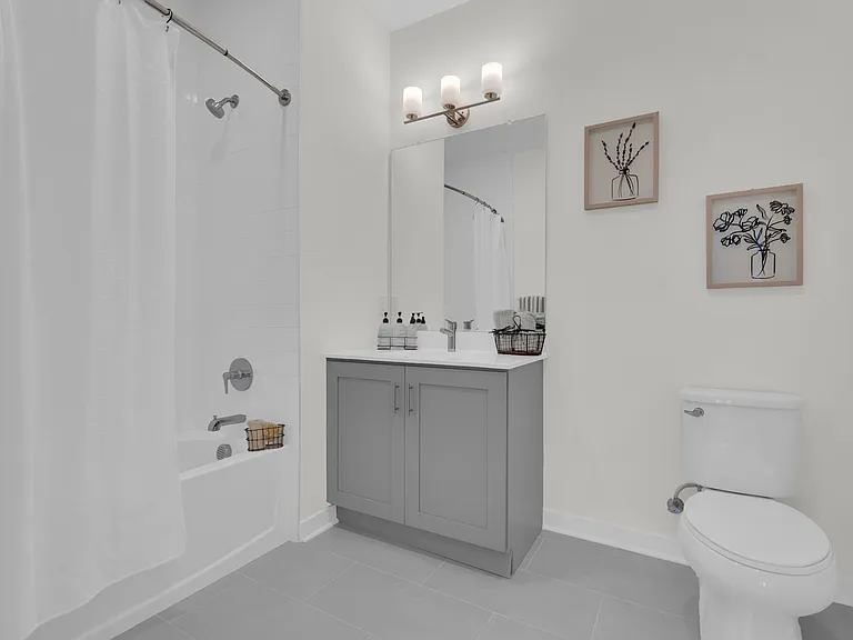 Elevate your living at Jefferson Place Apartments with our sleek, modern bathrooms featuring elegant fixtures and ample space. Enjoy comfort and style in every detail. Schedule your tour today to see your new home!