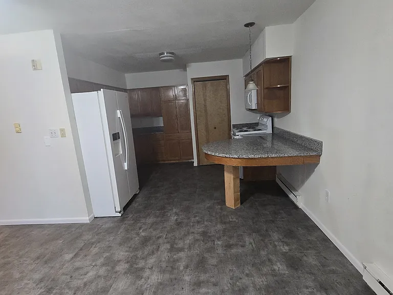 Overview of kitchen from living room