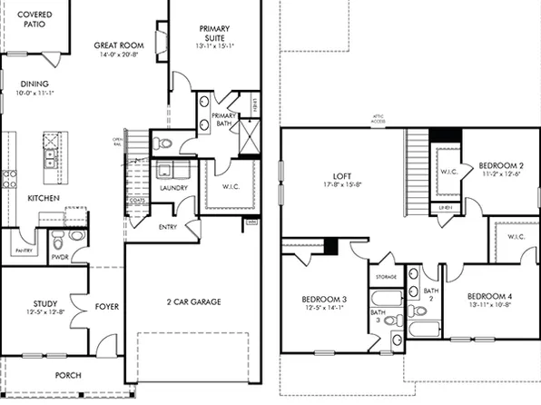 Sherwood Plan, The Oaks at Dawson