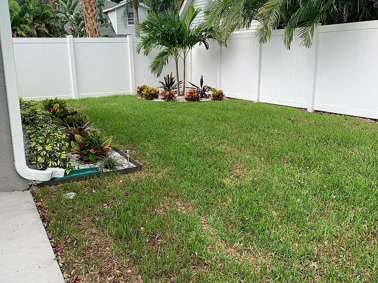 Private backyard