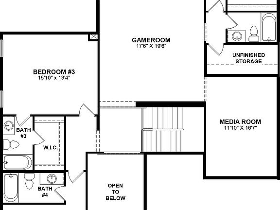 floor plan second level