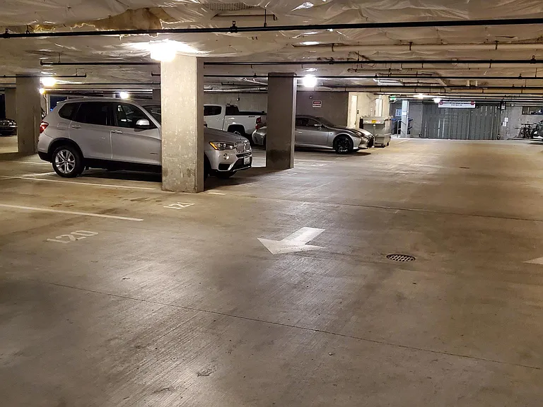 Covered parking in gated garage