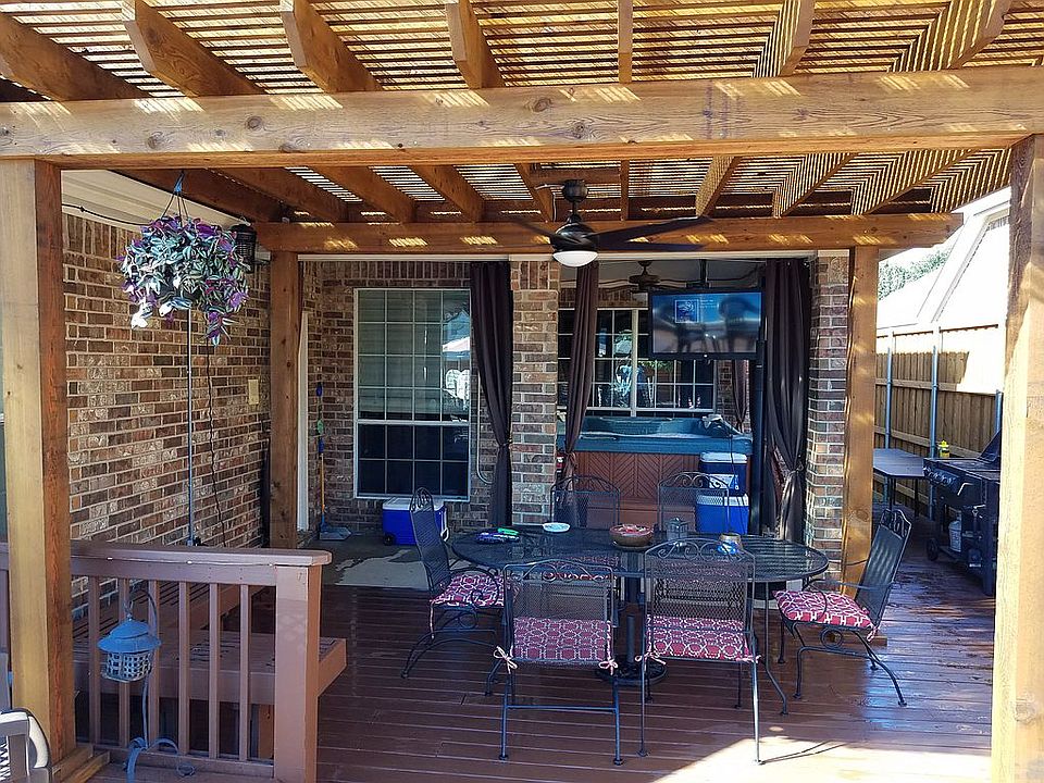 Arbor & Hot Tub under Patio