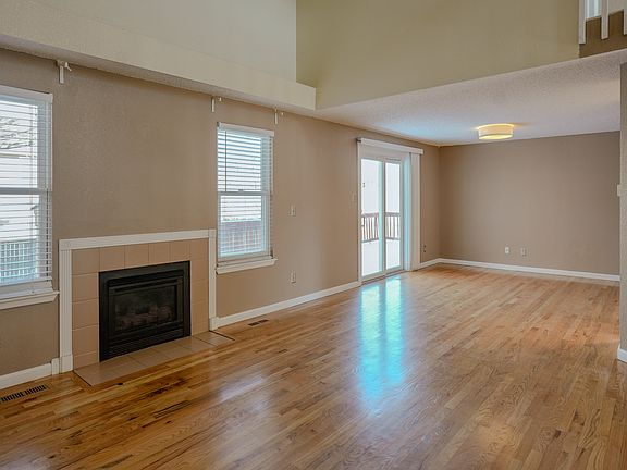 First-floor living room and dining room