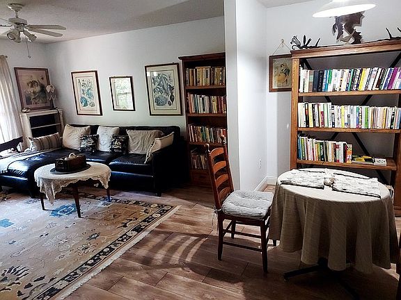 Living room and dining area