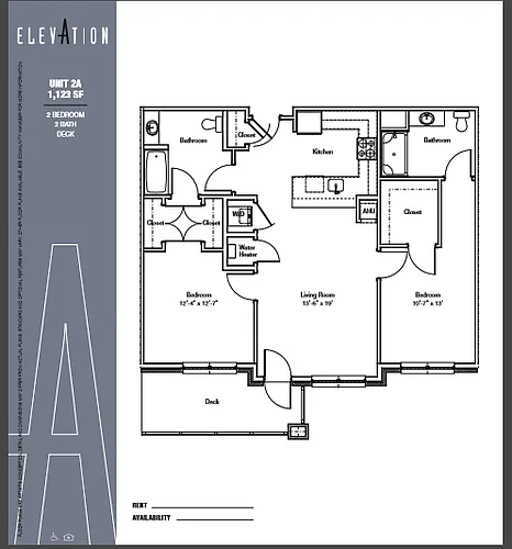 Floor plan Two Bedroom