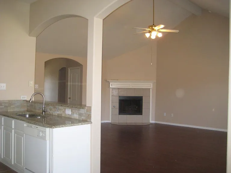 View of family room from Breakfast area