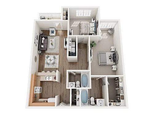 Floor plan Piedmont - Renovated