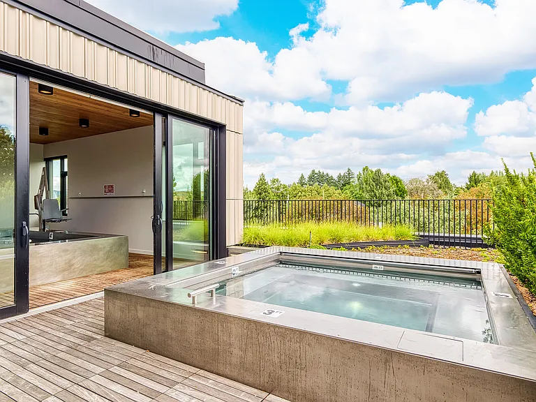 Outdoor hot tub