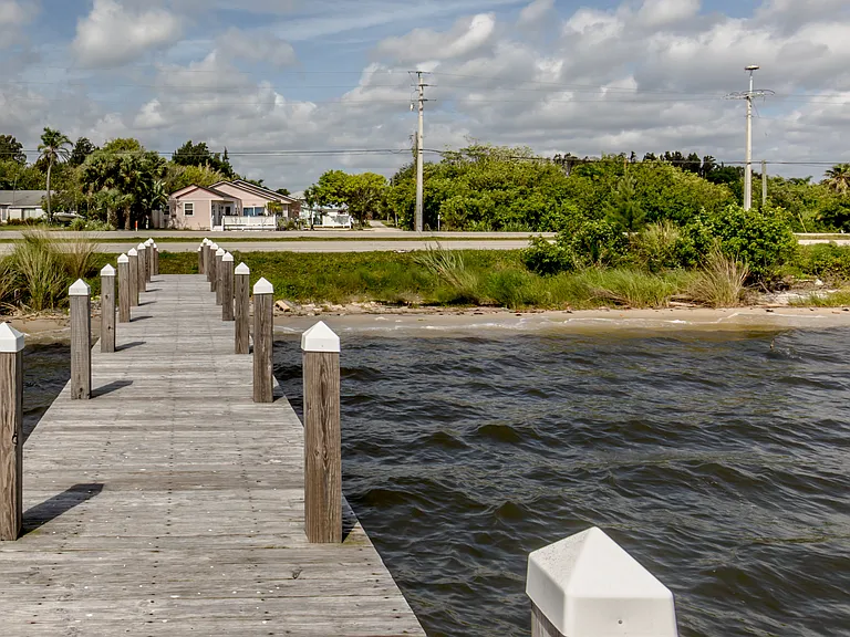 view of the house from the dock