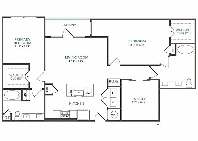 Floor plan B7