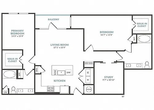 Floor plan B7