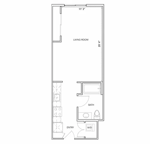 Floor plan Studio