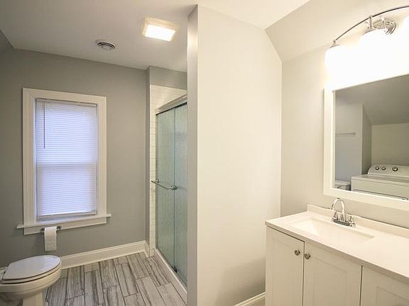 Bathroom with tile shower