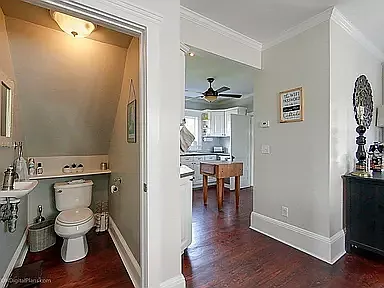 half bath off dining room