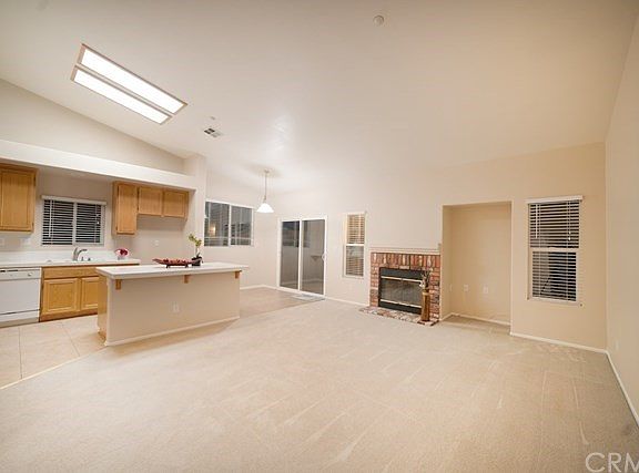 Family room with high ceiling