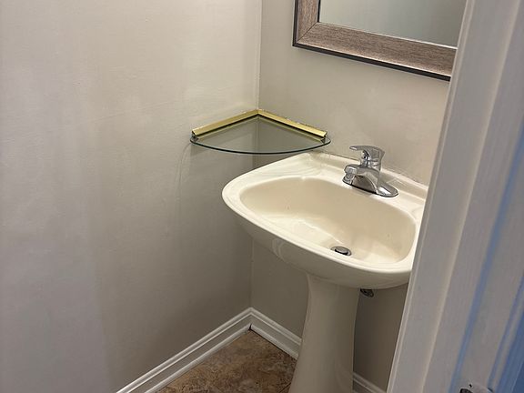 First floor half bath.
